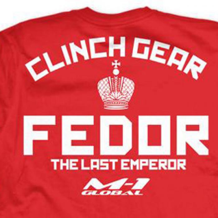 Clinch Gear／クリンチギア　Tシャツ　　エメリヤーエンコ・ヒョードル StrikeForce「Fedor vs Werdum」着用モデル（赤）