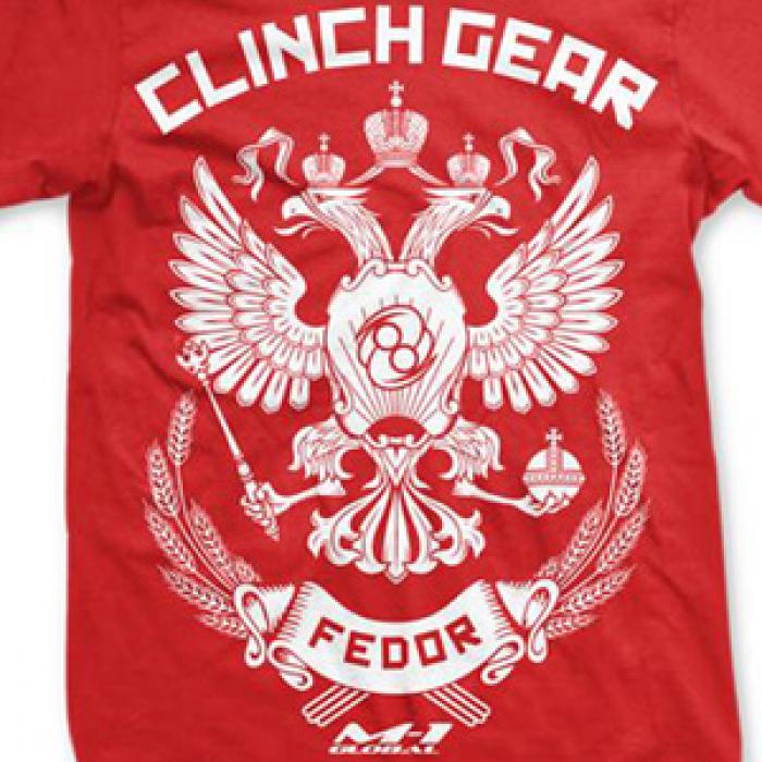 Clinch Gear／クリンチギア　Tシャツ　　エメリヤーエンコ・ヒョードル StrikeForce「Fedor vs Werdum」着用モデル（赤）