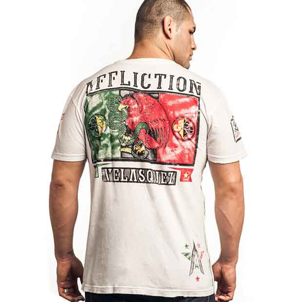 Affliction／アフリクション　Tシャツ　　ケイン・ヴェラスケスUFC155着用モデル（白）