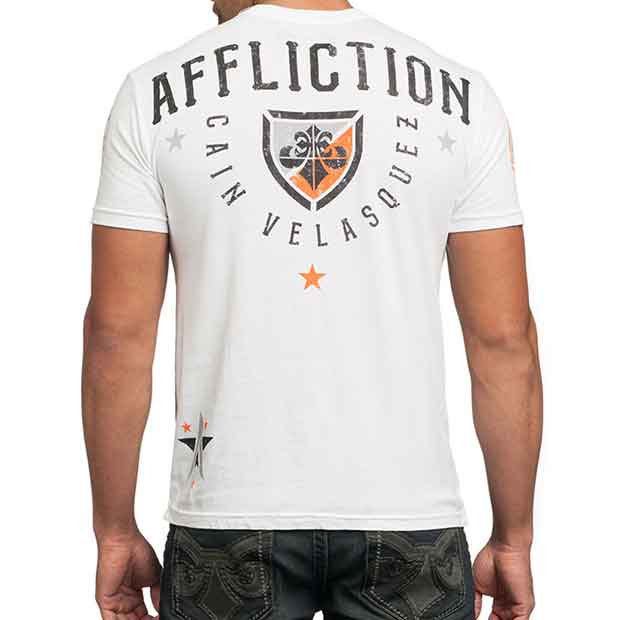 Affliction／アフリクション　Tシャツ　　ケイン・ヴェラスケス DEVOTION（UFC160着用モデル 白）