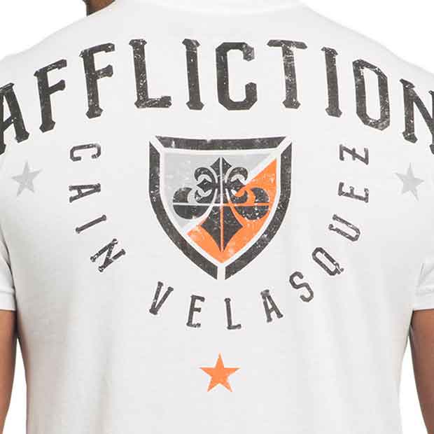 Affliction／アフリクション　Tシャツ　　ケイン・ヴェラスケス DEVOTION（UFC160着用モデル 白）