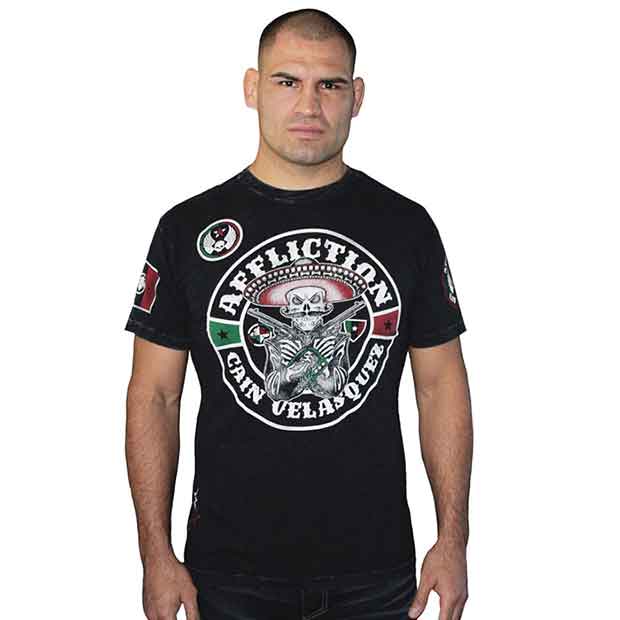Affliction／アフリクション　Tシャツ　　ケイン・ヴェラスケス REVOLUTIONARY UFC166着用予定モデル（黒）