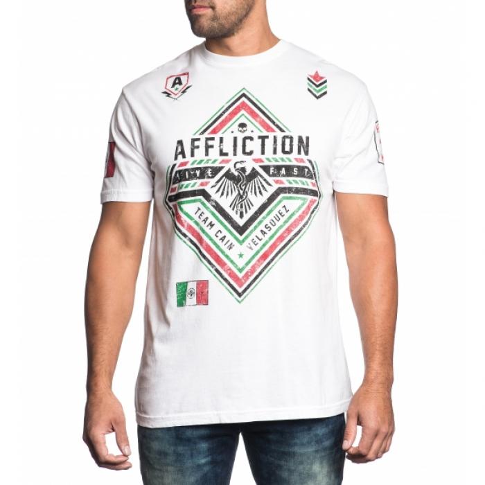 Affliction／アフリクション　Tシャツ　　限定版ケイン・ヴェラスケス フォース（白）