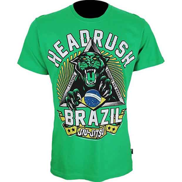 総合格闘技MMAブランド／その他　Tシャツ　　HEADRUSH／ヘッドラッシュ　チーム・ブラジル