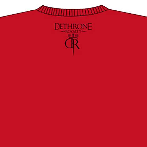 DETHRONE ROYALTY／デスローン・ロイヤルティ　Tシャツ　　Slashed（赤）