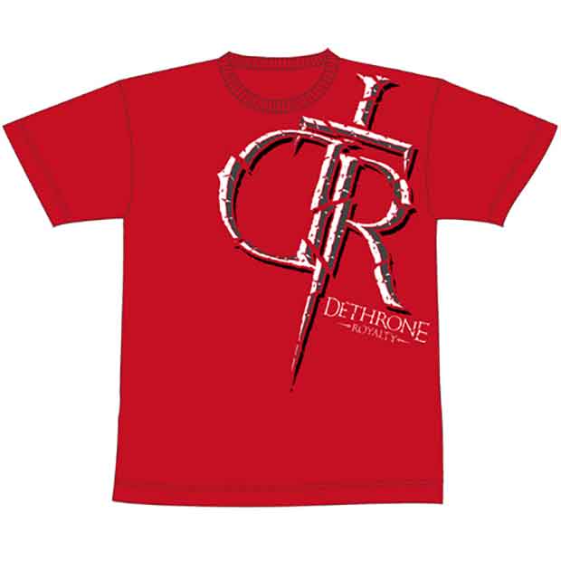 DETHRONE ROYALTY／デスローン・ロイヤルティ　Tシャツ　　Slashed（赤）