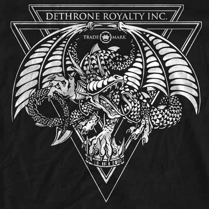 DETHRONE ROYALTY／デスローン・ロイヤルティ　Tシャツ　　Crown Slayers