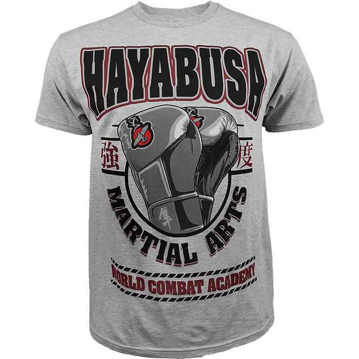 Hayabusa Fightwear／ハヤブサ・ファイトウェア　Tシャツ　　ACADEMY／アカデミー（ヘザーグレー）
