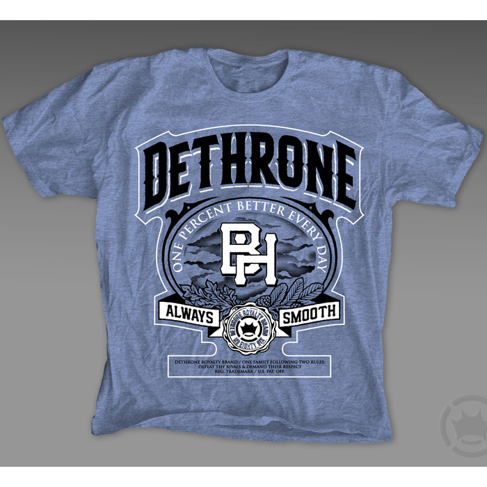 DETHRONE ROYALTY／デスローン・ロイヤルティ　Tシャツ　　ONE PERCENT（ベンソン・ヘンダーソン UFC164着用モデル）