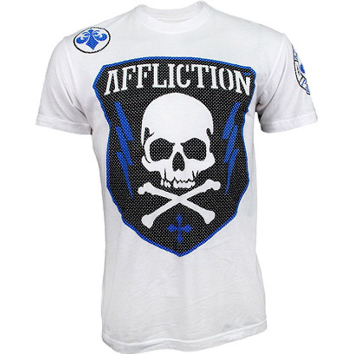 Affliction／アフリクション　Tシャツ　　チーム・パフォーマンス（白）