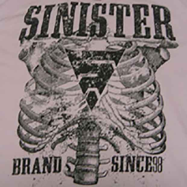 Sinister Brand／シニスターブランド　Tシャツ　　Sinister Rib Cage Tee