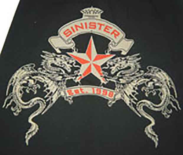 Sinister Brand／シニスターブランド　Tシャツ　　Dragon Tee