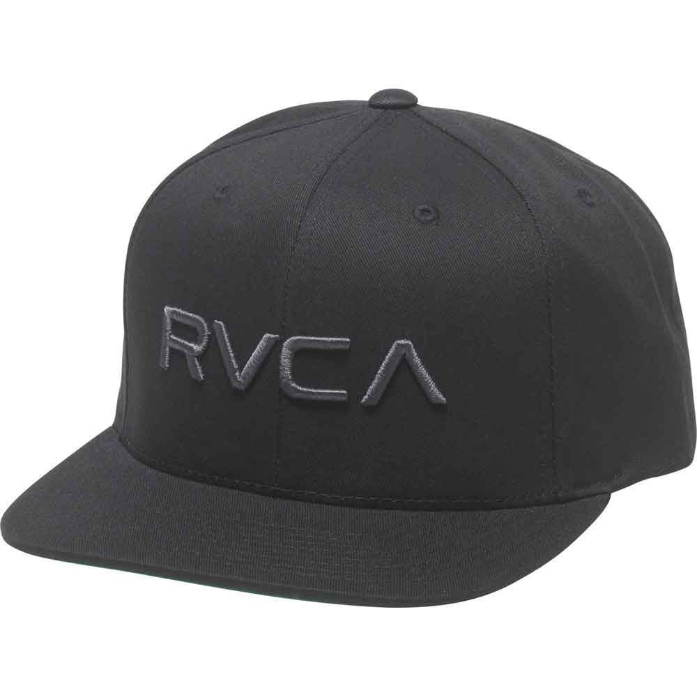 RVCA／ルーカ（ルカ） キャップ TWILL SNAPBACK Ⅲ（黒／チャコールグレー）