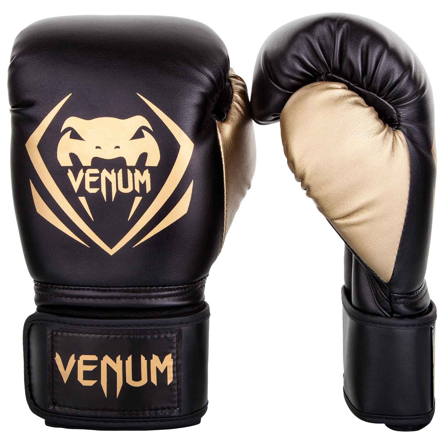 VENUM ボクシンググローブ コンテンダー(黒/ゴールド)