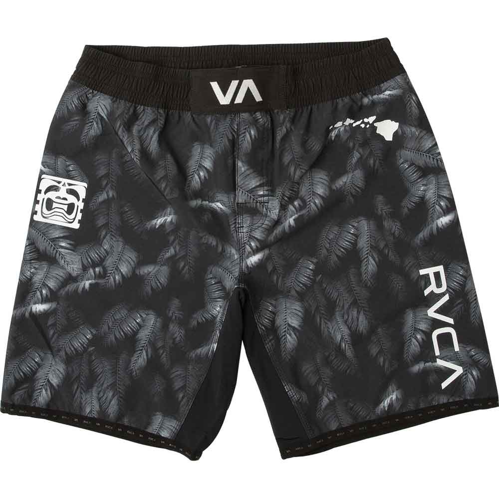 RVCA/ルーカ(ルカ) BJ PENN SCRAPPER SHORT／BJ.ペン スクラッパーショーツ（黒／ダークグレー）