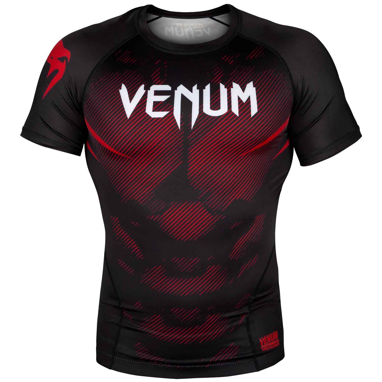 VENUM/ヴェナム NOGI 2.0 RASHGUARD SHORT SLEEVES／ノーギ 2.0 ラッシュガード ショート（黒／レッド）