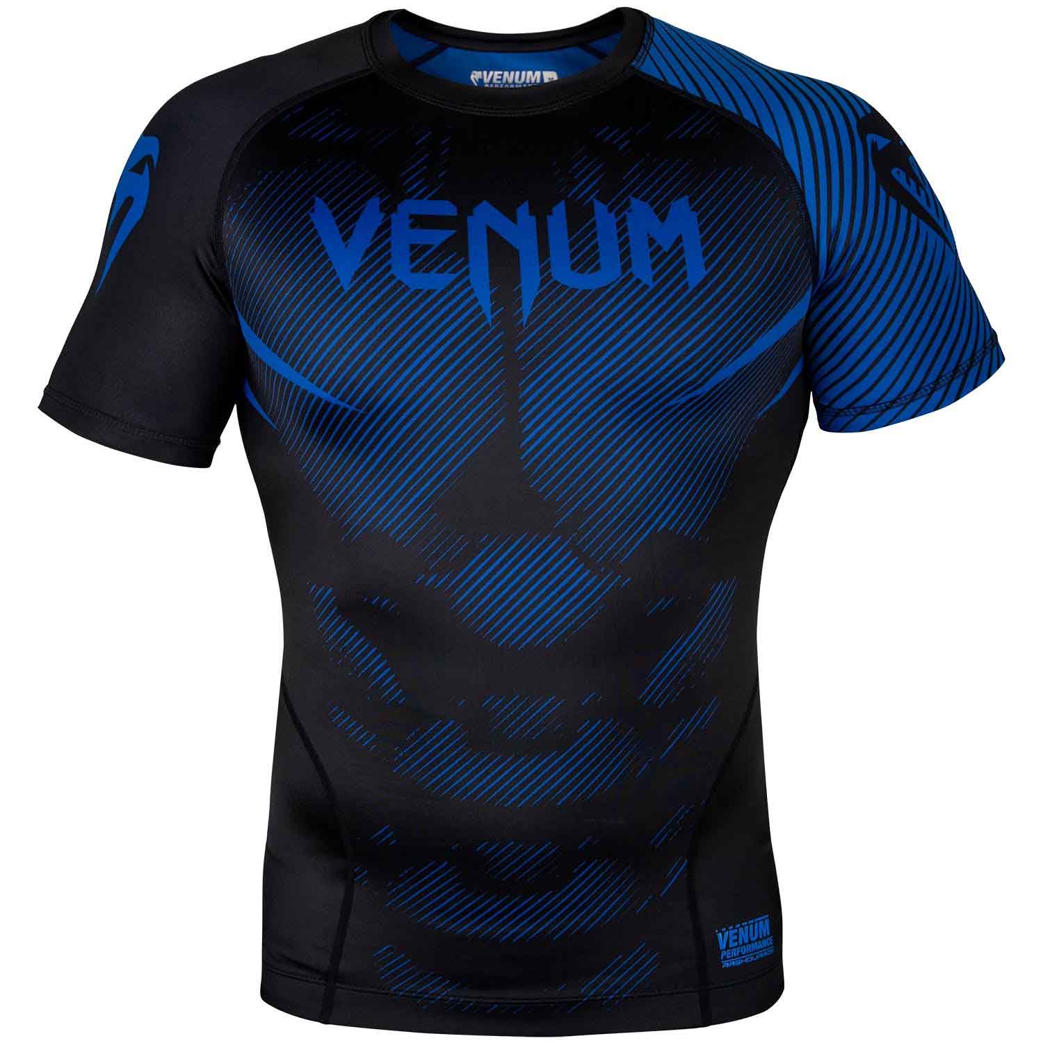 VENUM/ヴェナム NOGI 2.0 RASHGUARD SHORT SLEEVES／ノーギ 2.0 ラッシュガード ショート（黒／ブルー）