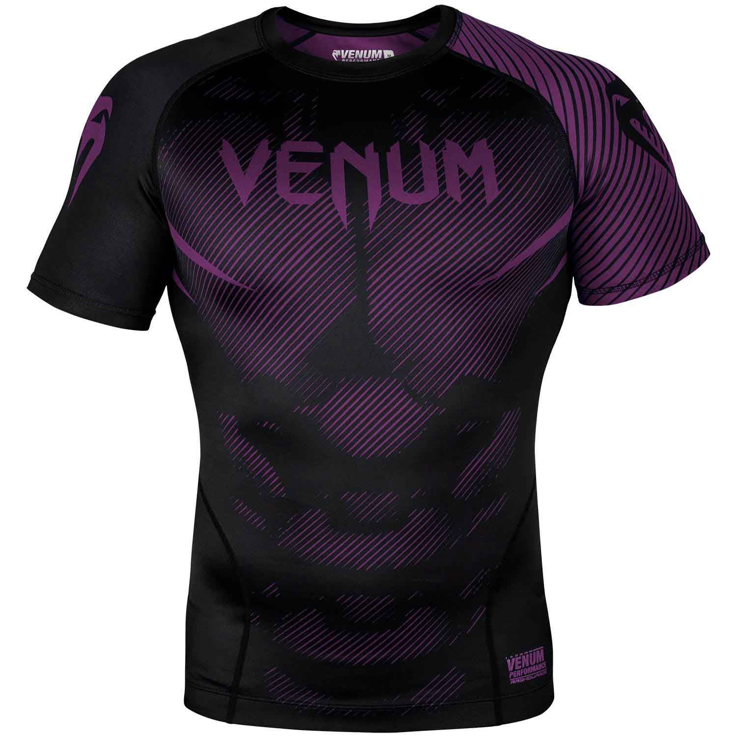 VENUM/ヴェナム NOGI 2.0 RASHGUARD SHORT SLEEVES／ノーギ 2.0 ラッシュガード ショート（黒／パープル）