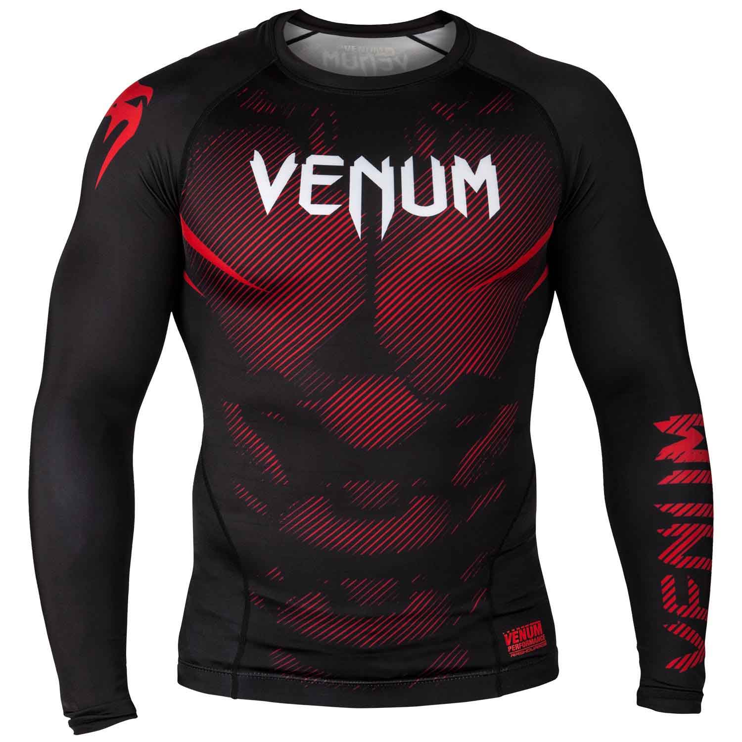 VENUM/ヴェナム NOGI 2.0 RASHGUARD LONG SLEEVES／ノーギ 2.0 ラッシュガード ロング（黒／レッド）