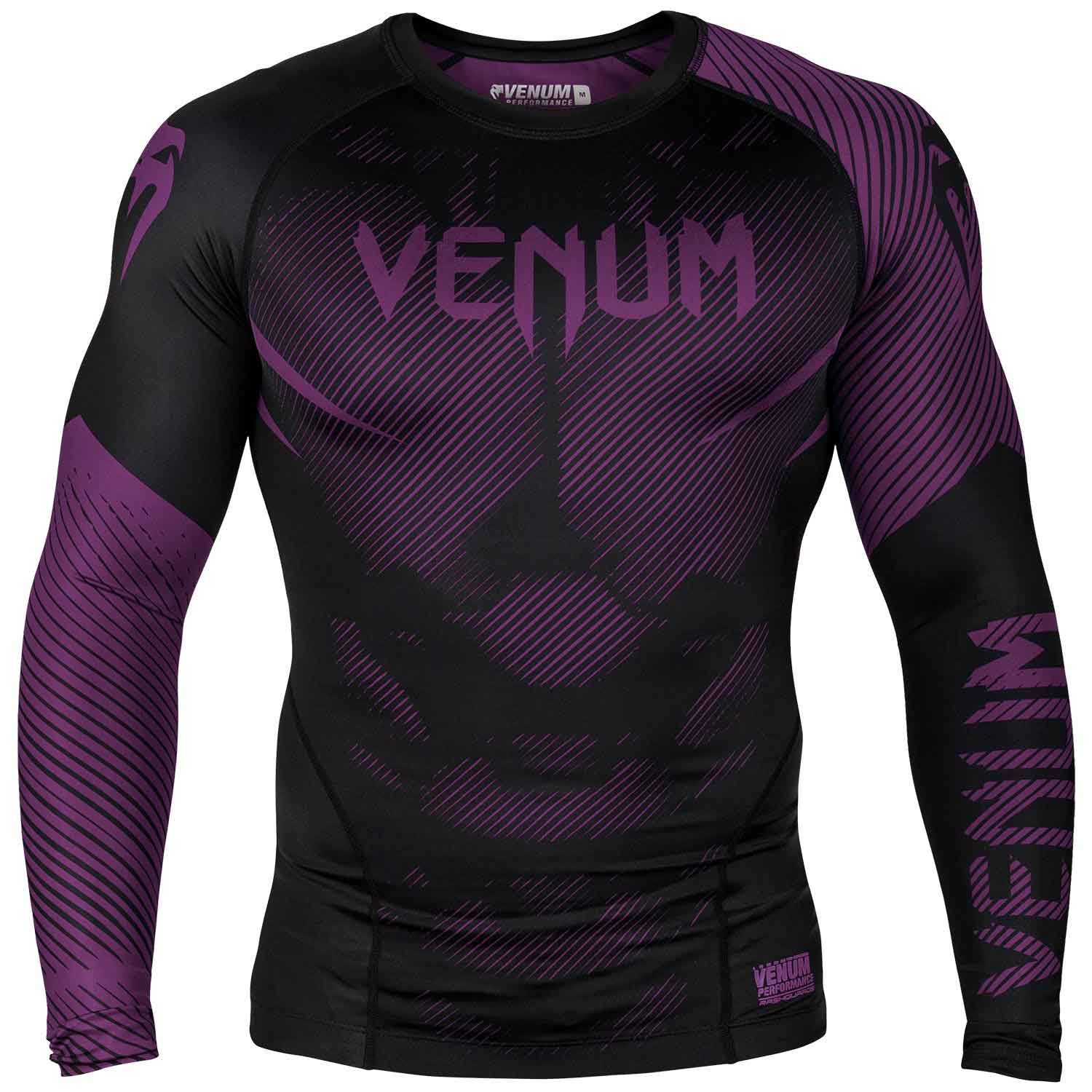 VENUM/ヴェナム NOGI 2.0 RASHGUARD LONG SLEEVES／ノーギ 2.0 ラッシュガード ロング（黒／パープル）