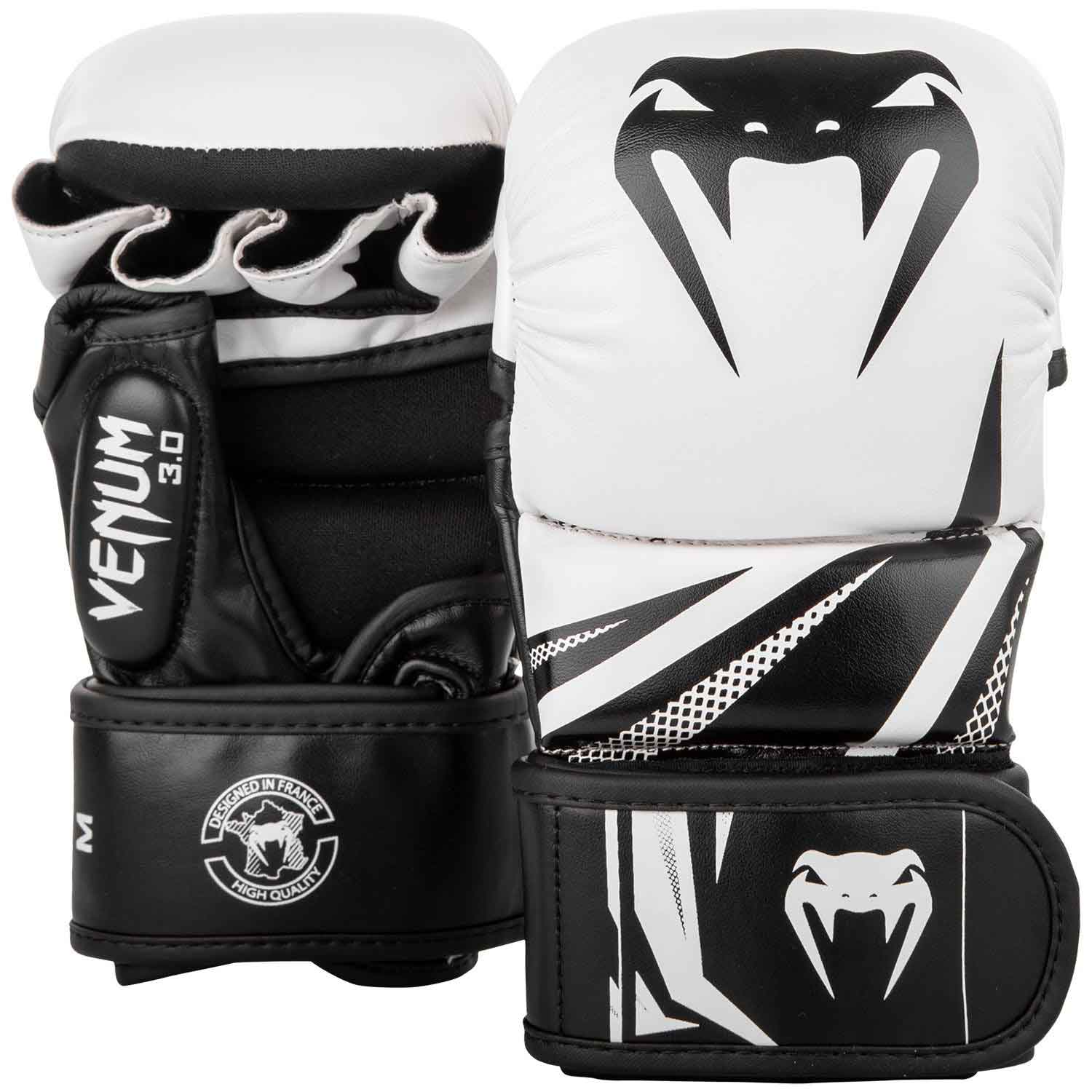 VENUM/ヴェナム CHALLENGER 3.0 SPARRING GLOVES／チャレンジャー 3.0 スパーリンググローブ（白／黒）