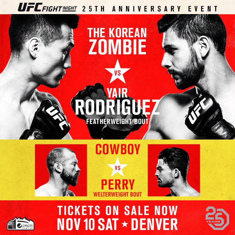 UFC Fight Night 139『Korean Zombie vs. Rodríguez』