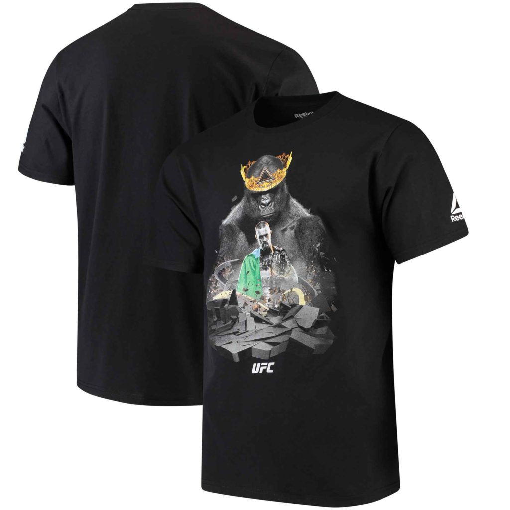 Reebok/リーボック Conor McGregor UFC Black Bosslogic Gorilla T-Shirt／コナー・マクレガー UFCブラック・ボス・ロジック ゴリラTシャツ