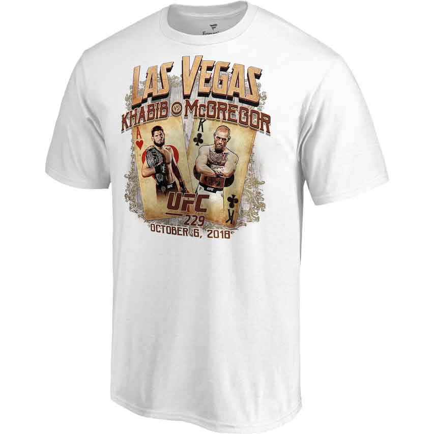 Tシャツ Khabib Nurmagomedov vs. Conor McGregor UFC 229 Las Vegas Matchup T-Shirt／ハビブ・ヌルマゴメドフ vs. コナー・マクレガー UFC 229 マッチアップ Tシャツ