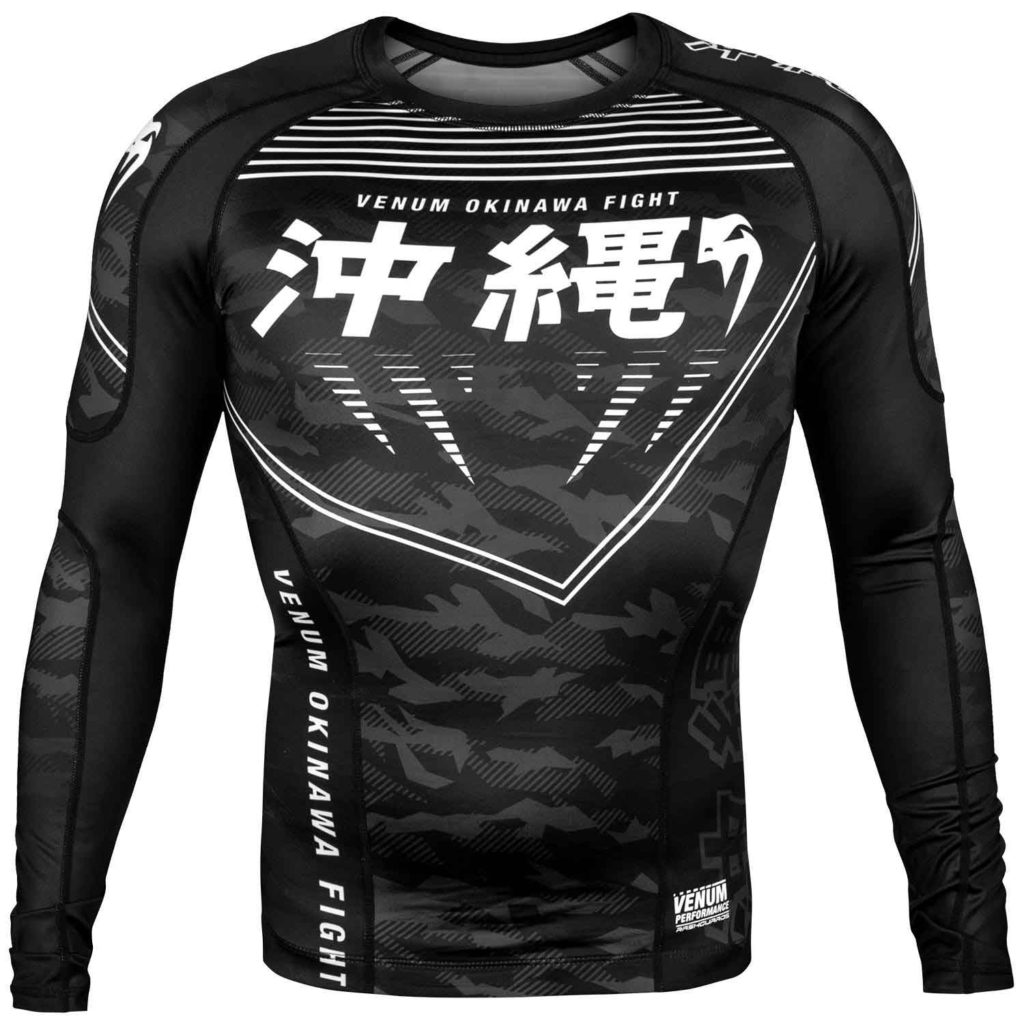VENUM/ヴェナム OKINAWA 2.0 RASHGUARD LONG SLEEVES/沖縄 2.0 ラッシュガード ロング(黒/白)