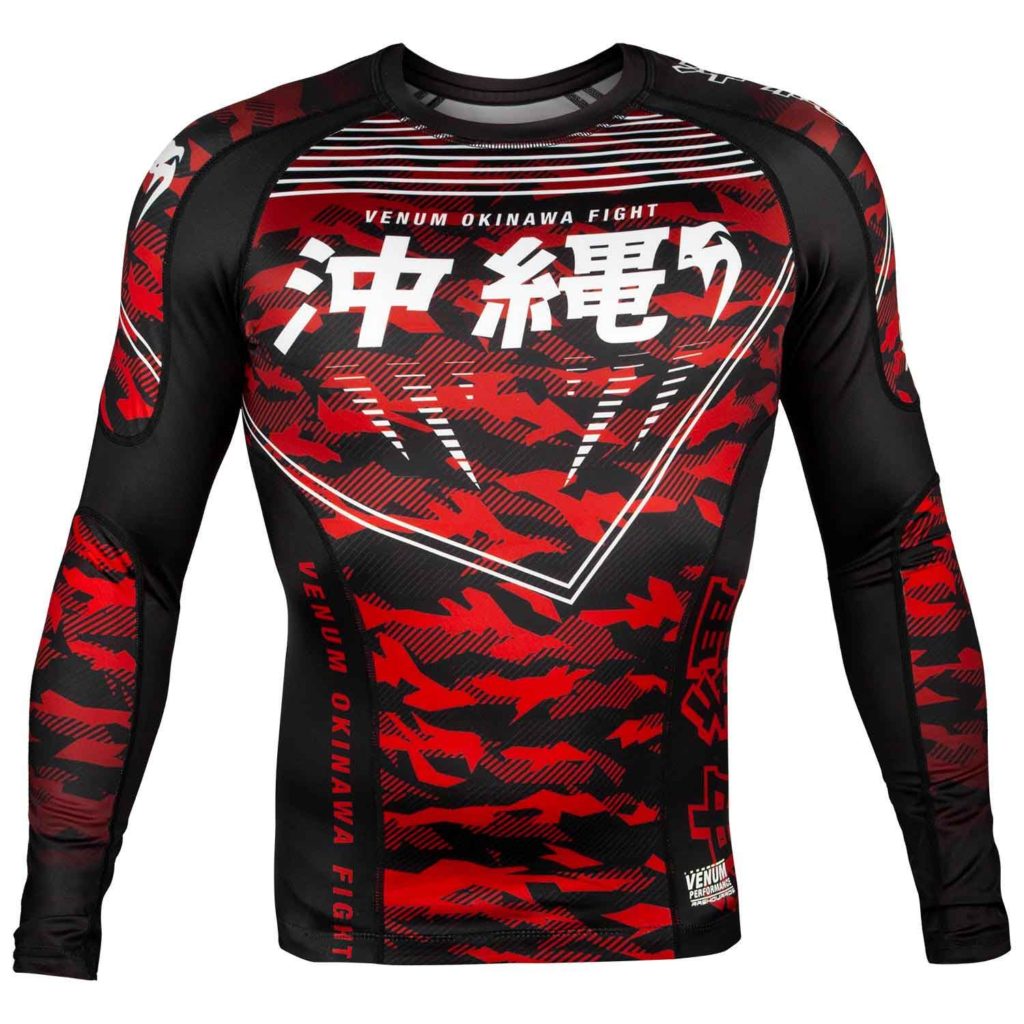 VENUM/ヴェナム OKINAWA 2.0 RASHGUARD LONG SLEEVES/沖縄 2.0 ラッシュガード ロング(黒/白/レッド)