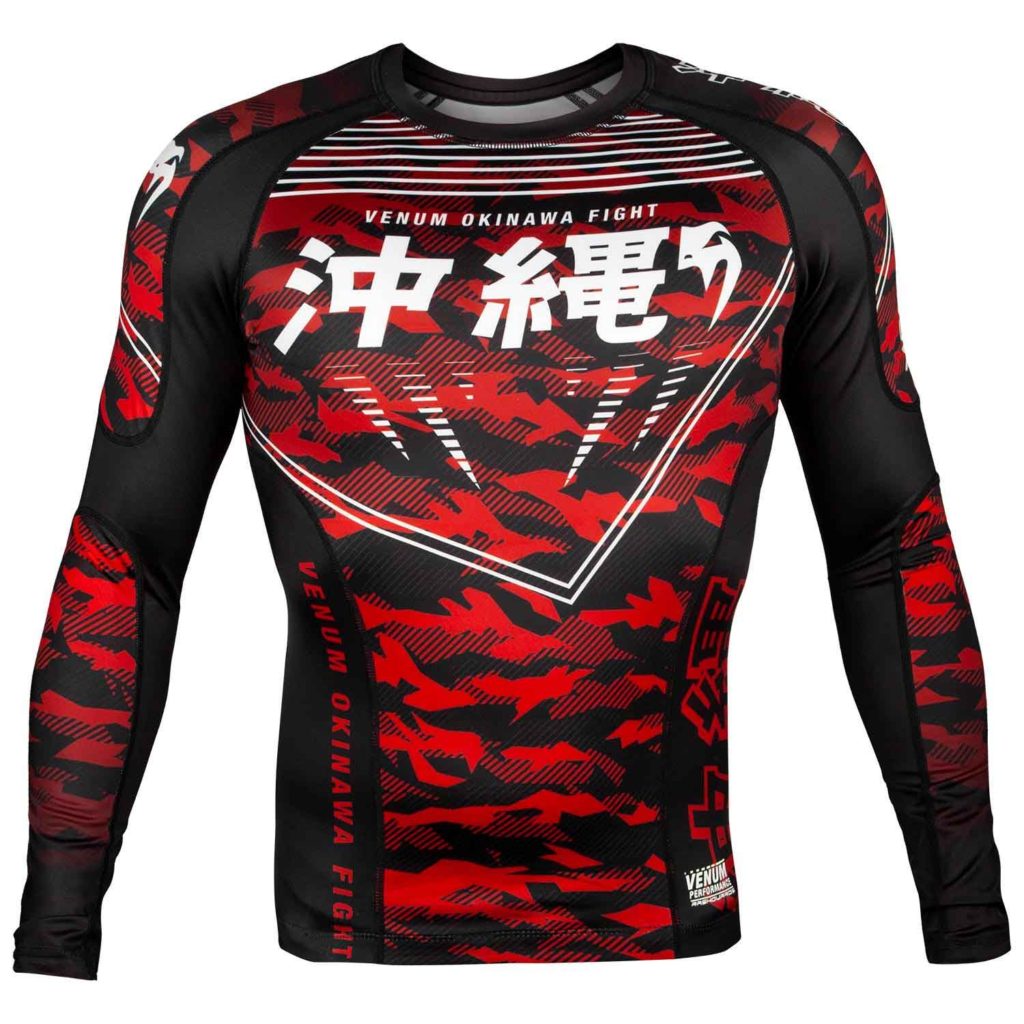 VENUM/ヴェナム OKINAWA 2.0 RASHGUARD LONG SLEEVES／沖縄 2.0 ラッシュガード ロング（黒／白／レッド）