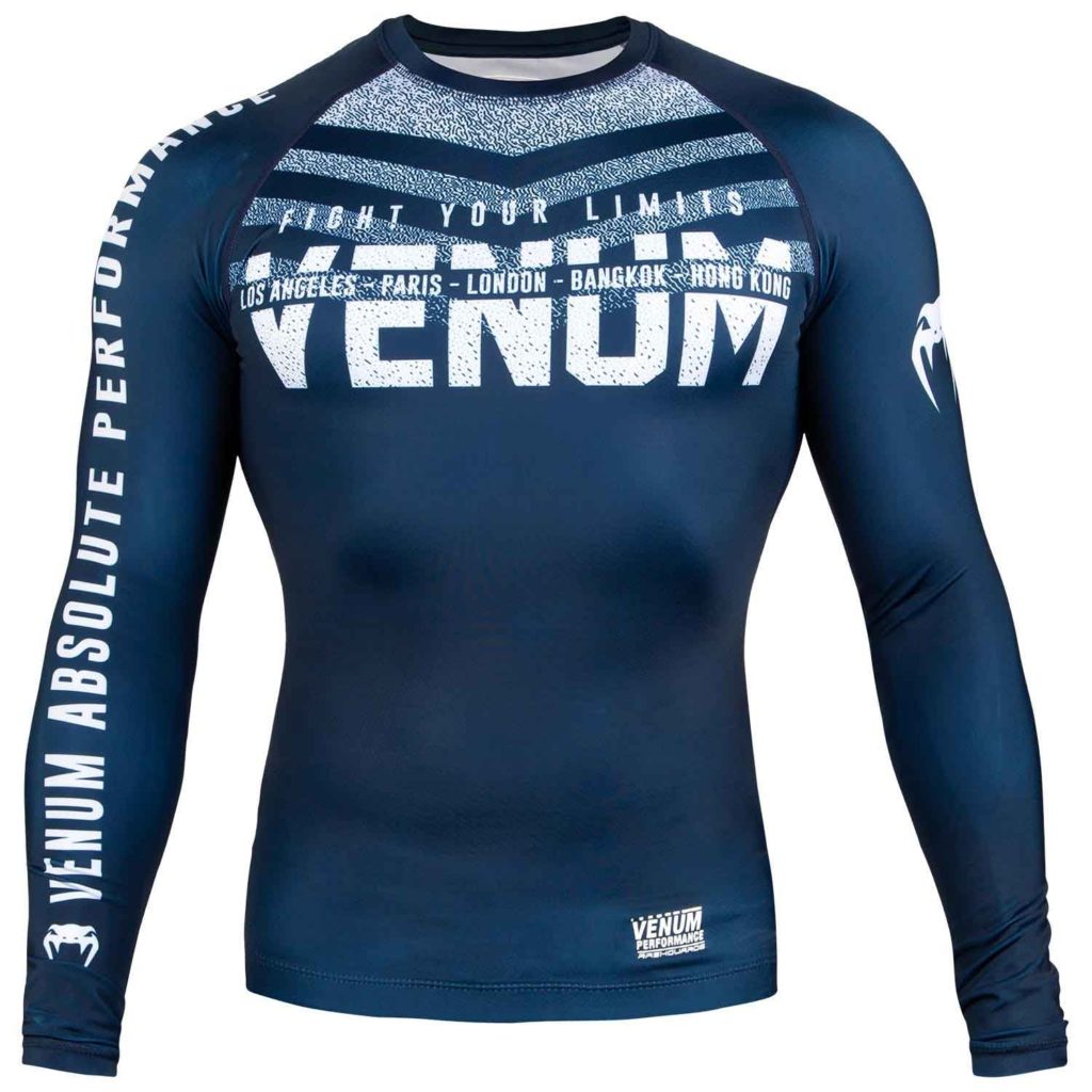 VENUM/ヴェナム SIGNATURE RASHGUARD LONG SLEEVES／シグネイチャー ラッシュガード ロング（ネイビーブルー）