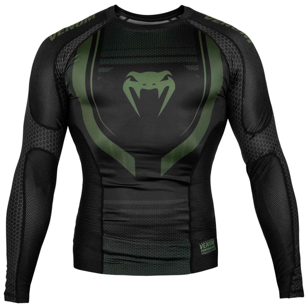 VENUM/ヴェナム TECHNICAL 2.0 RASHGUARD LONG SLEEVES/テクニカル 2.0 ラッシュガード ロング(黒/カーキ)