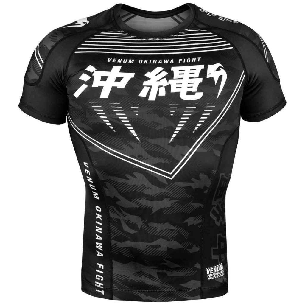 VENUM/ヴェナム OKINAWA 2.0 RASHGUARD SHORT SLEEVES/沖縄 2.0 ラッシュガード ショート(黒/白)