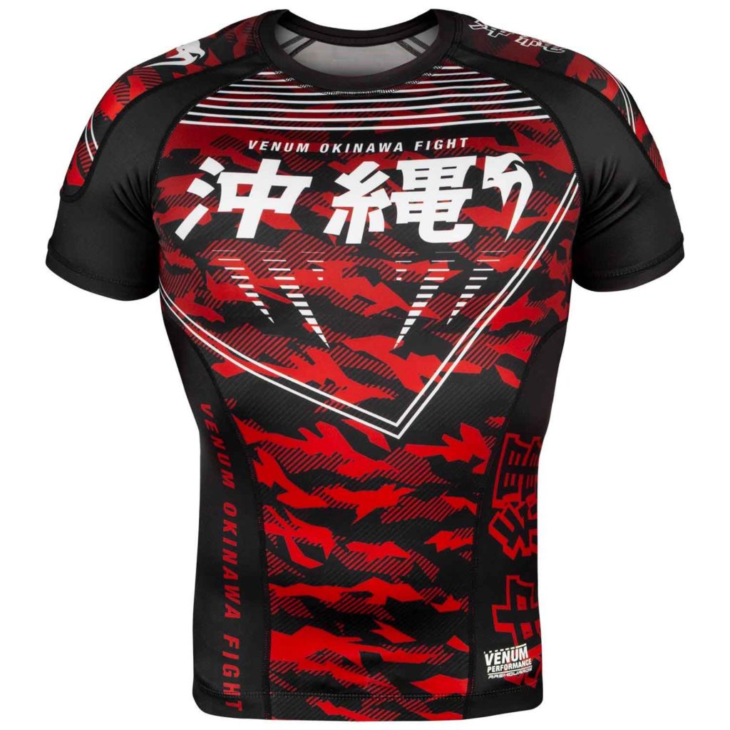 VENUM/ヴェナム OKINAWA 2.0 RASHGUARD SHORT SLEEVES/沖縄 2.0 ラッシュガード ショート(黒/白/レッド)