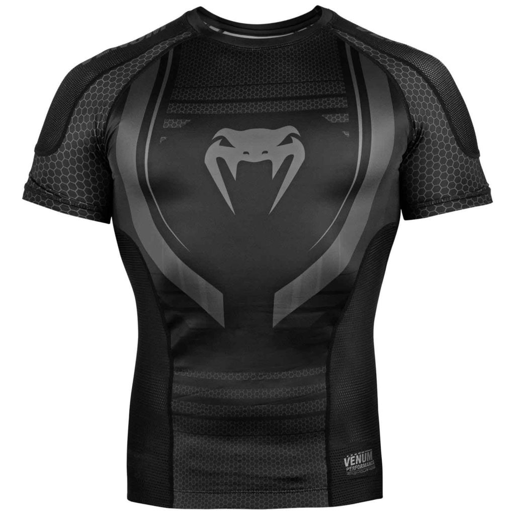 VENUM/ヴェナム TECHNICAL 2.0 RASHGUARD SHORT SLEEVES／テクニカル 2.0 ラッシュガード ショート（マットブラック）