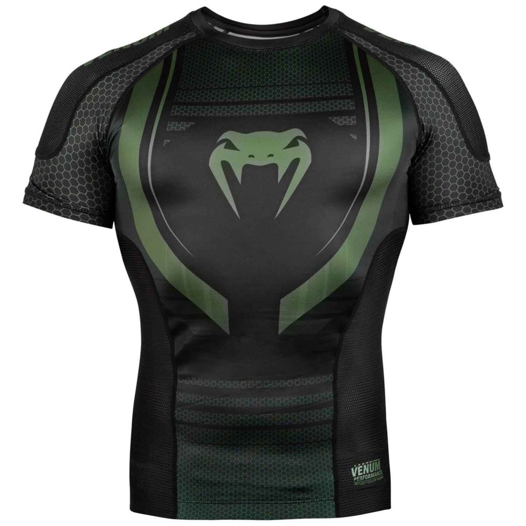 VENUM/ヴェナム TECHNICAL 2.0 RASHGUARD SHORT SLEEVES/テクニカル 2.0 ラッシュガード ショート(黒/カーキ)