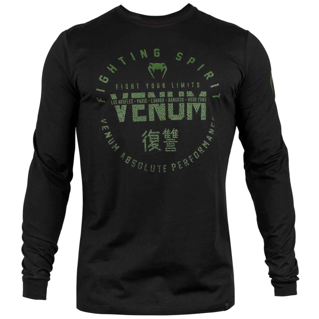 VENUM/ヴェナム SIGNATURE T-SHIRT LONG SLEEVES/シグネイチャー ロングスリーブ(黒/カーキ)