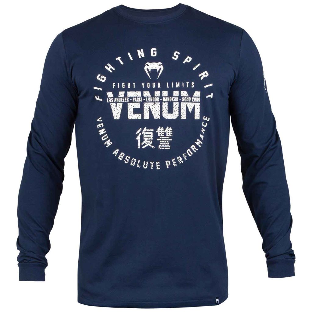 VENUM/ヴェナム SIGNATURE T-SHIRT LONG SLEEVES/シグネイチャー ロングスリーブ(ネイビーブルー)