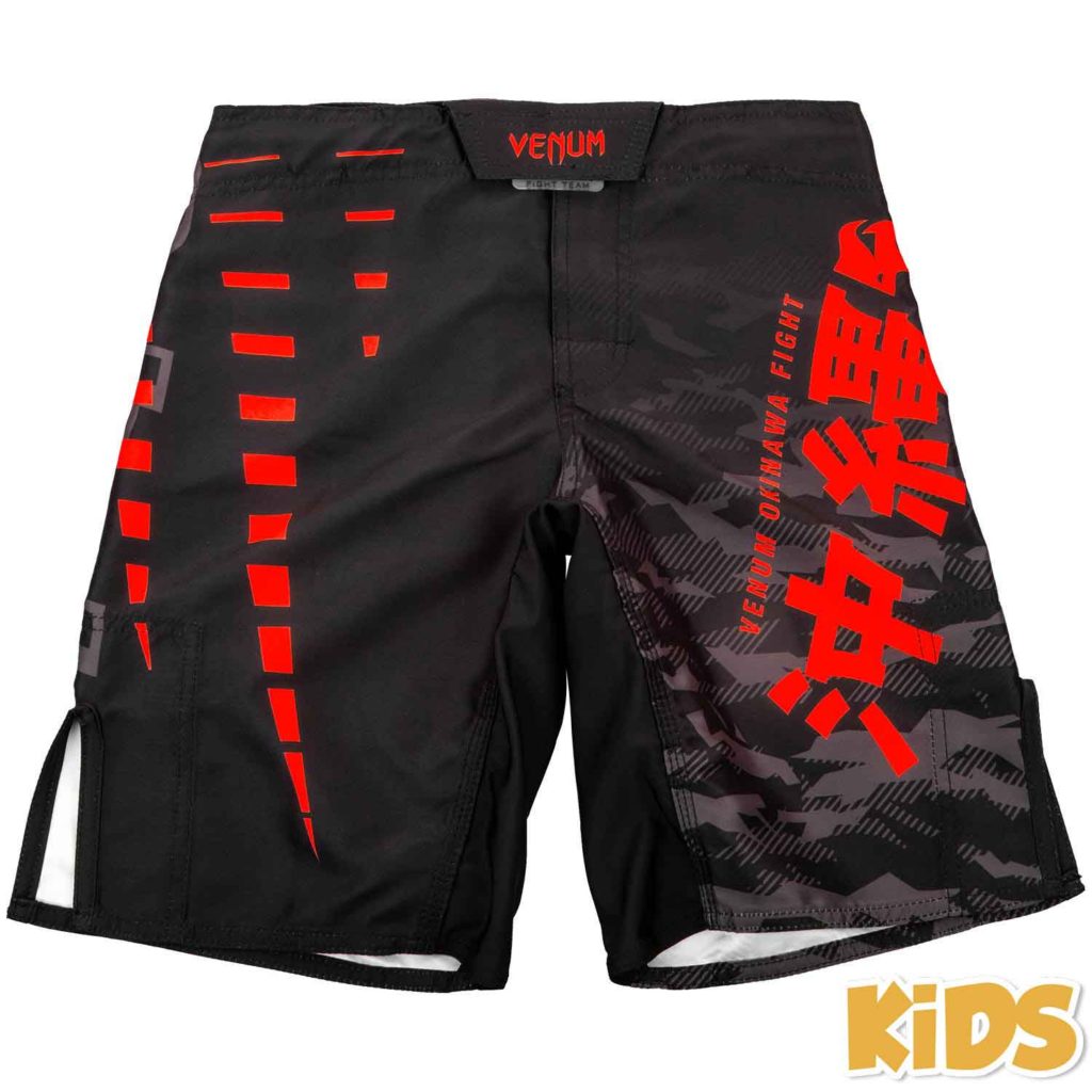 VENUM/ヴェナム OKINAWA 2.0 KIDS FIGHTSHORTS／沖縄 2.0 キッズ ファイトショーツ（黒／レッド）