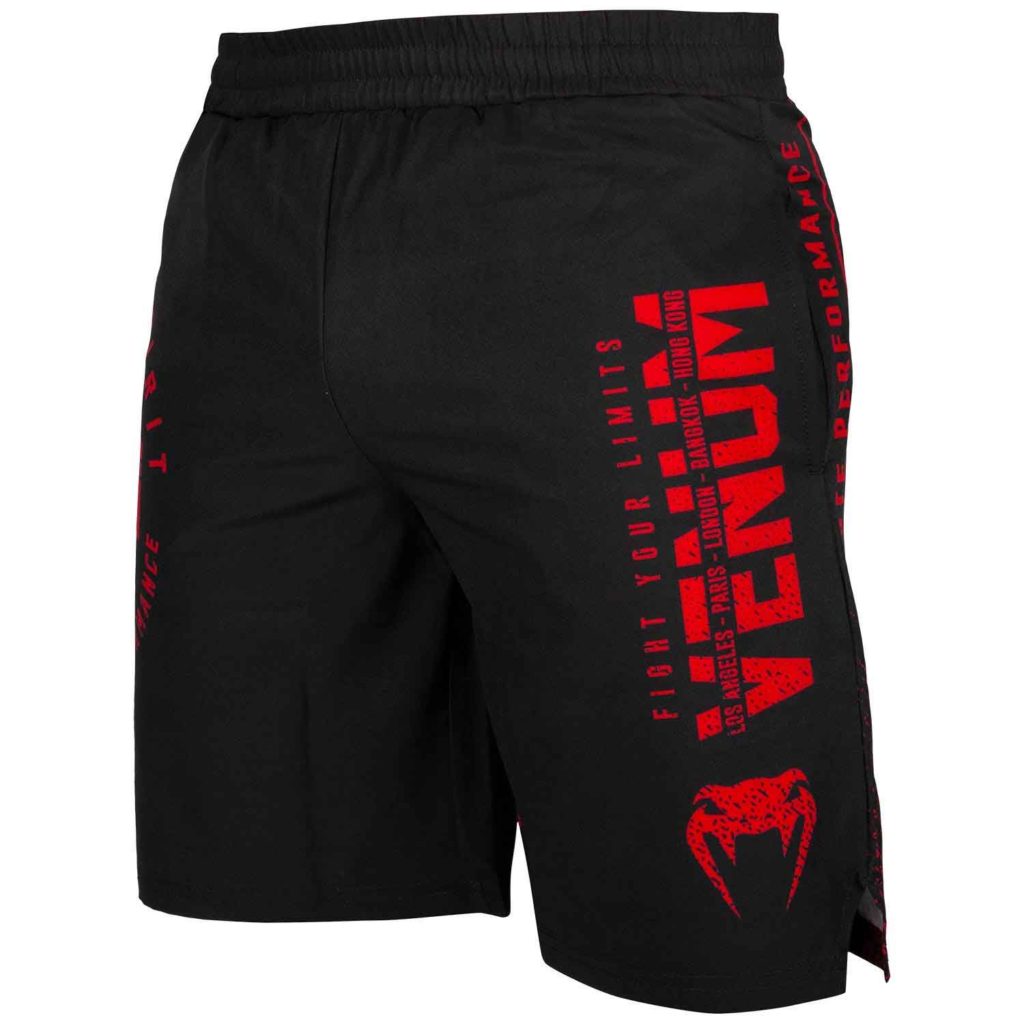 VENUM/ヴェナム SIGNATURE TRAINING SHORTS／シグネイチャー トレーニングショーツ（黒／レッド）