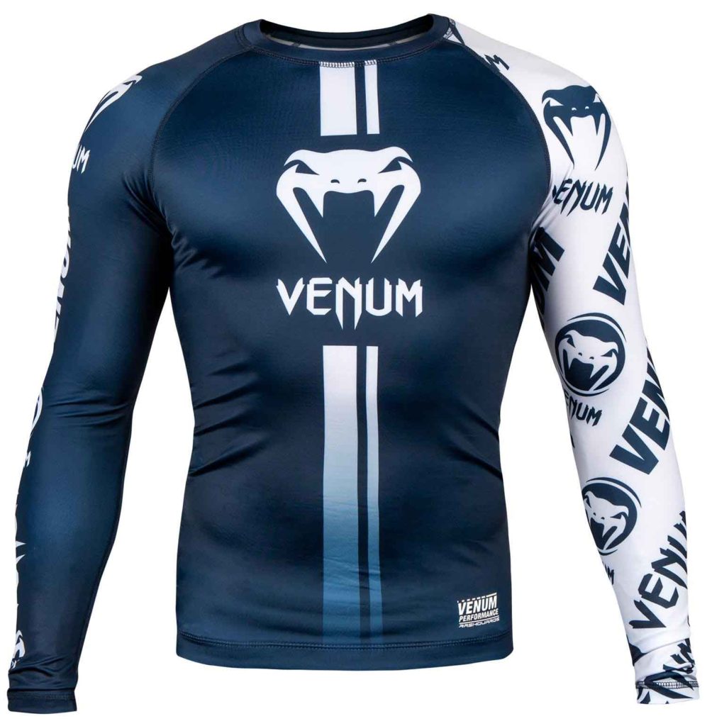 VENUM LOGOS RASHGUARD／ヴェナム・ロゴス ラッシュガード ロング（ネイビーブルー）