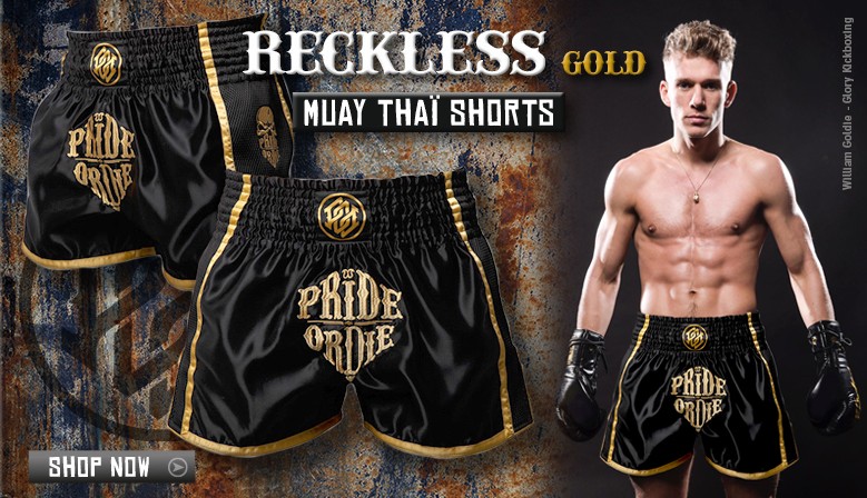 PRIDE OR DIE（PRiDEorDiE）／プライド オア ダイ RECKLESS Muay Thai Short／レックレス ムエタイショーツ