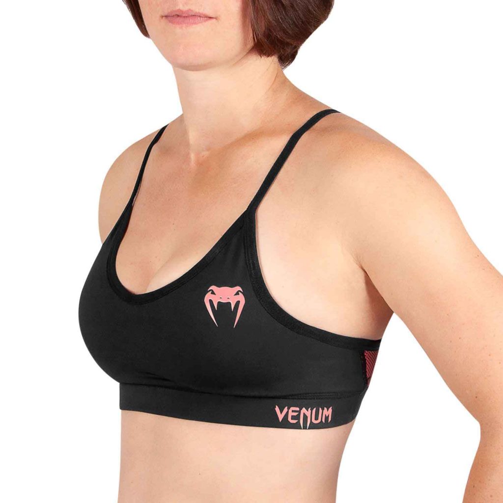 VENUM WOMEN／ヴェナム レディース TECMO SPORT BRA／テクモ スポーツブラ（黒／ピンク）