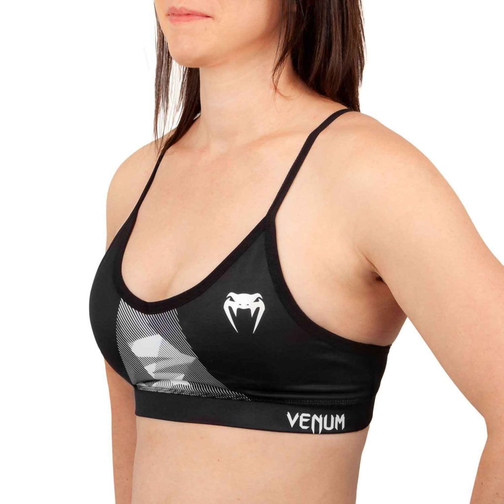 VENUM WOMEN/ヴェナム レディース DUNE 2.0 SPORT BRA／デューン 2.0 スポーツブラ（カモ 黒／白）