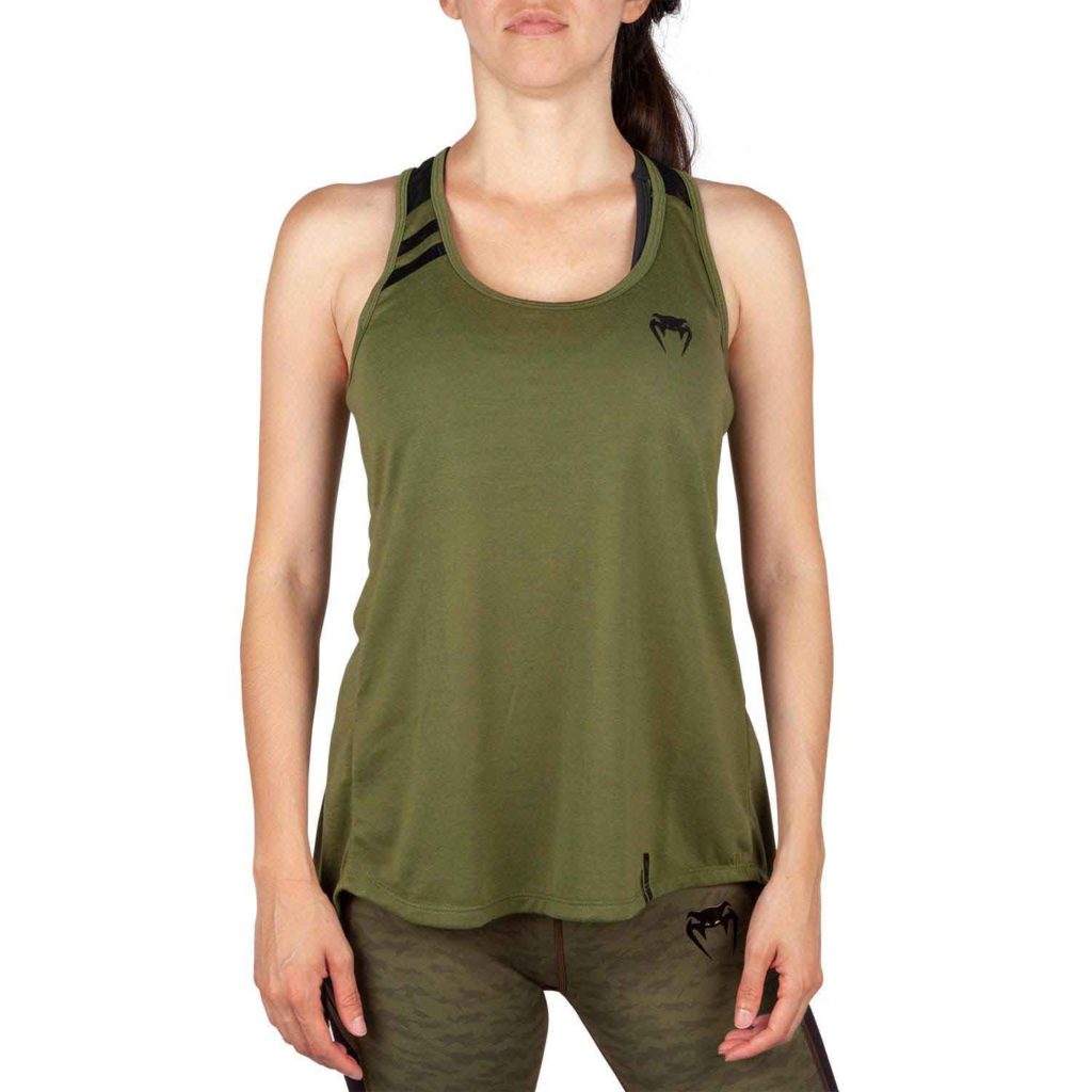 VENUM WOMEN/ヴェナム レディース POWER 2.0 TANK TOP／パワー 2.0 タンクトップ（カーキ／黒）