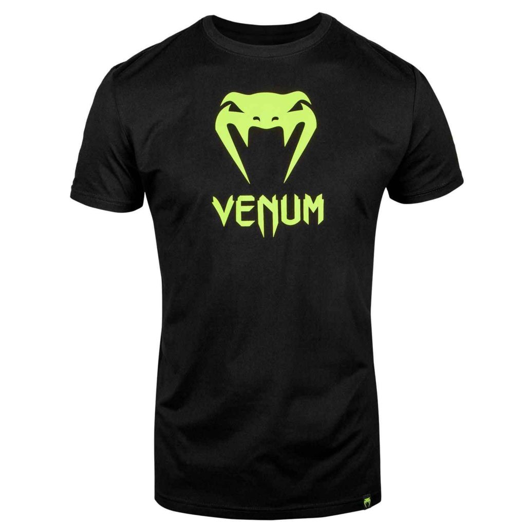 VENUM/ヴェナム CLASSIC T-SHIRT／クラシック Tシャツ（黒／ネオイエロー）