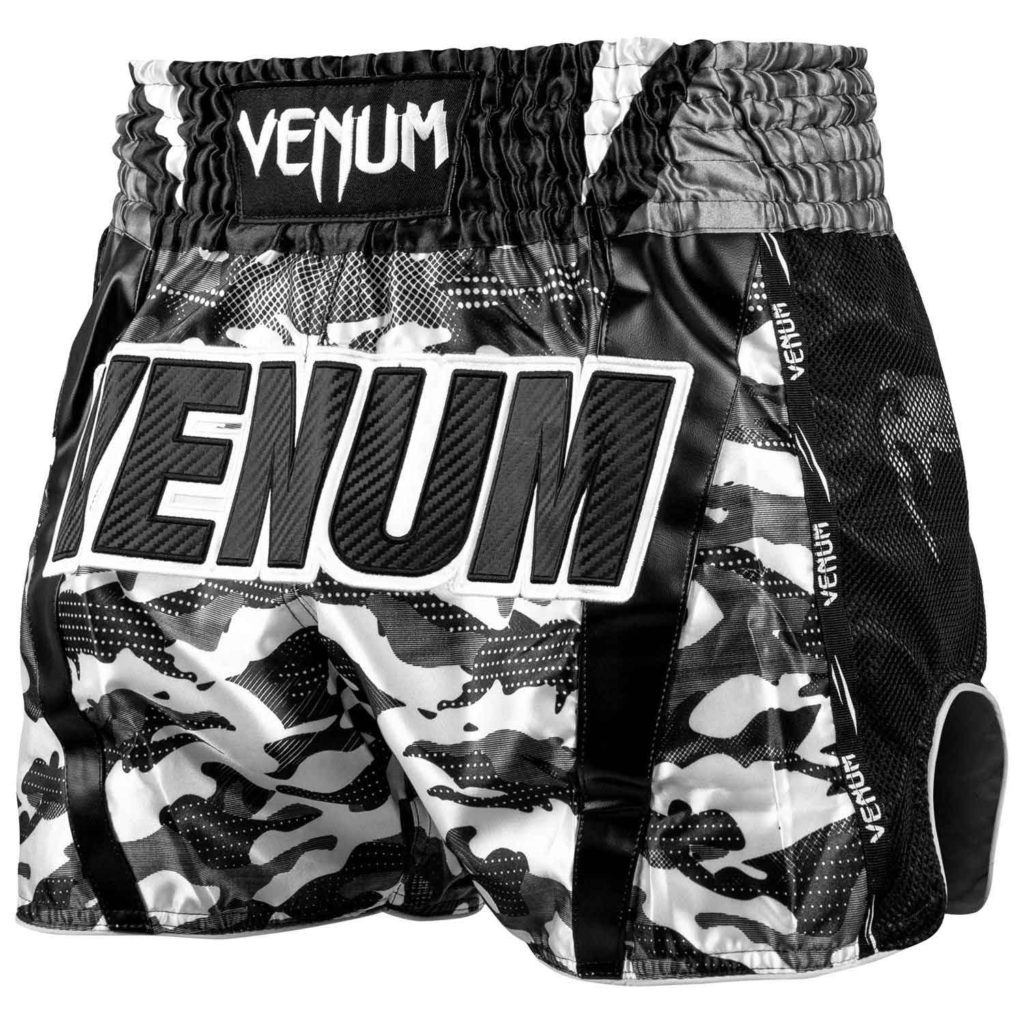 VENUM/ヴェナム FULL CAM MUAY THAI SHORTS／フルカム ムエタイショーツ（アーバンカモ／白）