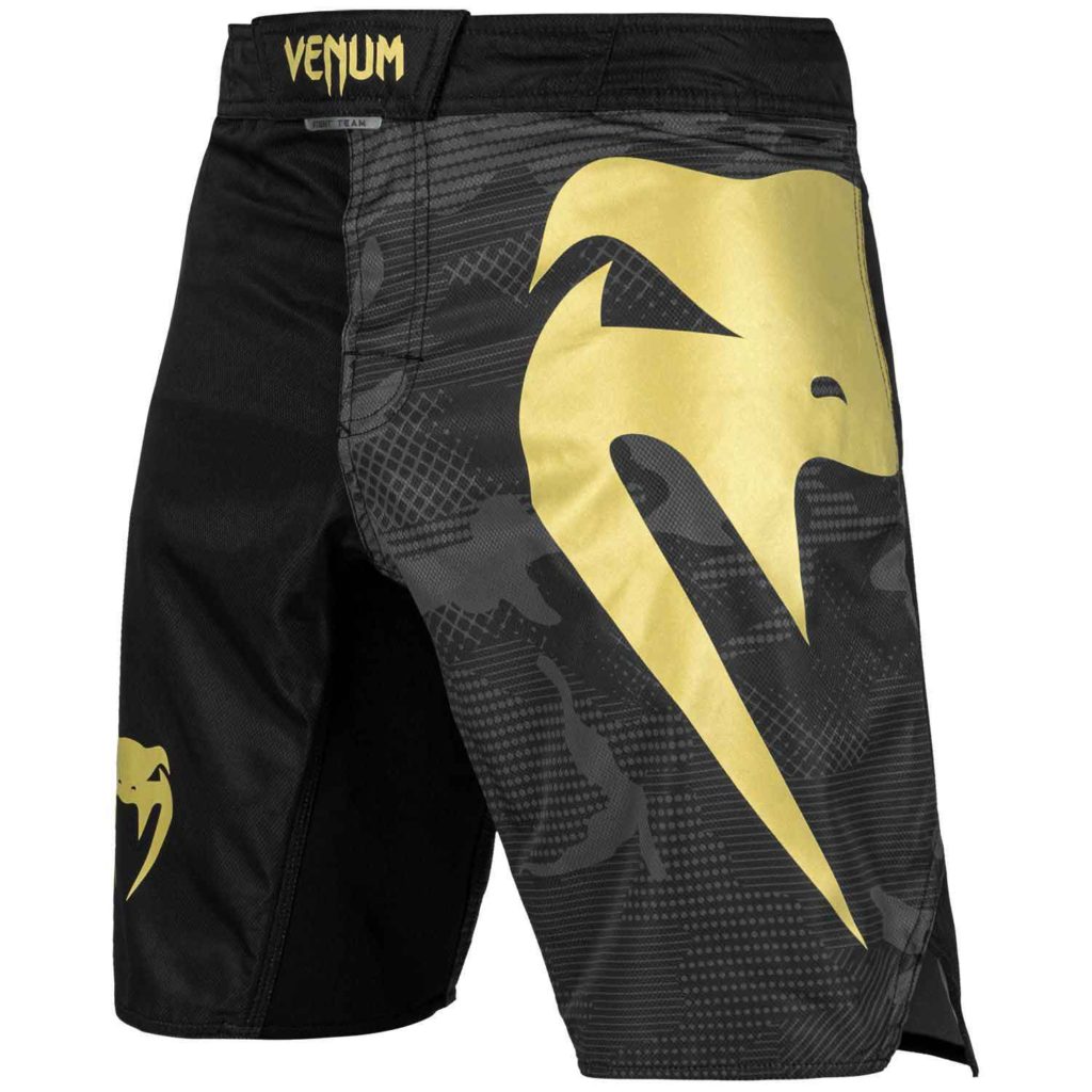 VENUM/ヴェナム LIGHT 3.0 FIGHTSHORTS／ライト 3.0 ファイトショーツ（黒／ゴールド／ダークカモ）