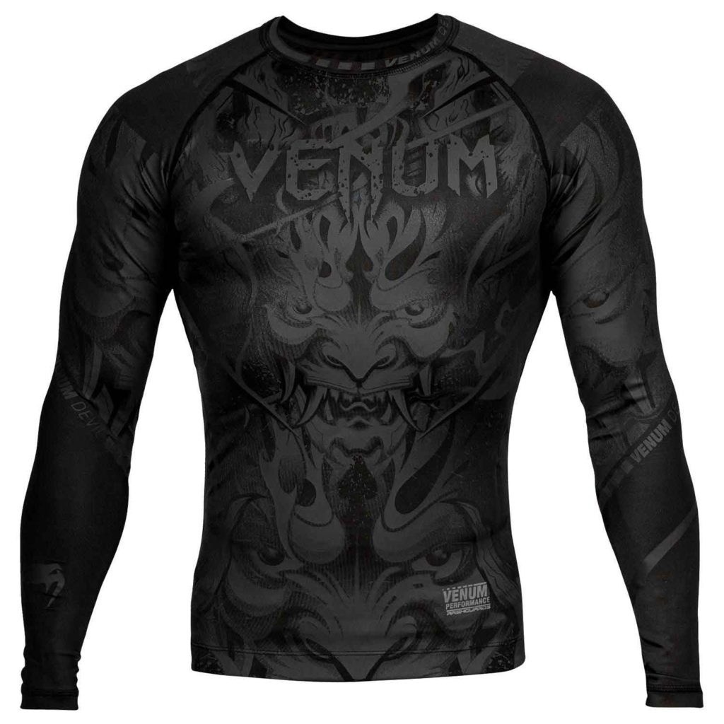 VENUM/ヴェナム DEVIL RASHGUARD LONG SLEEVES／デビル ラッシュガード ロング（マットブラック）